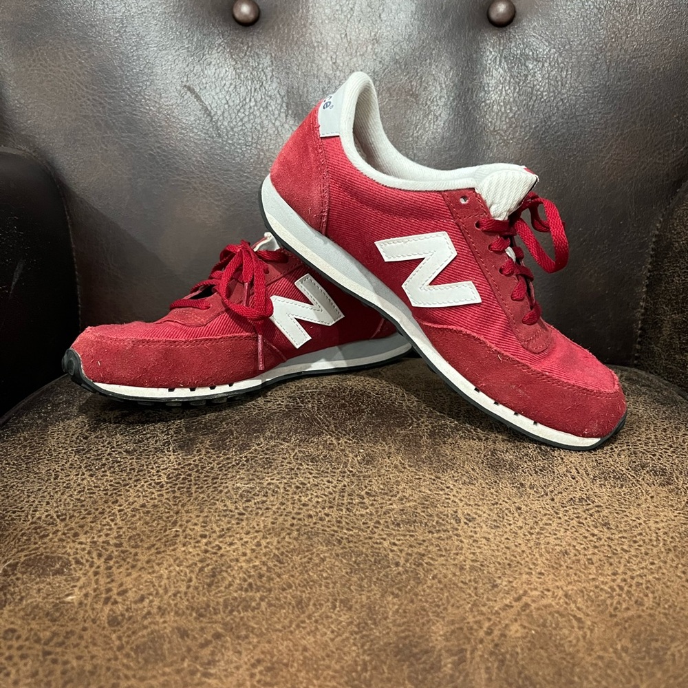 Red New Balance Sneakers 410